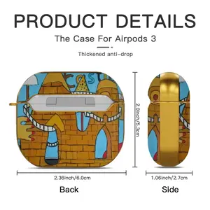 Castles In The Air Airpods 3 Case (Hard Shell, Golden)