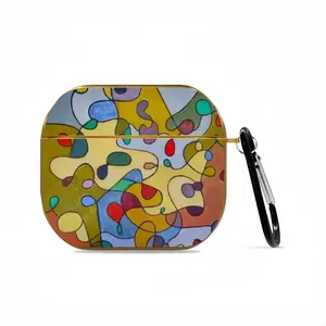 Colour Pattern Airpods 3 Case (Hard Shell, Golden)