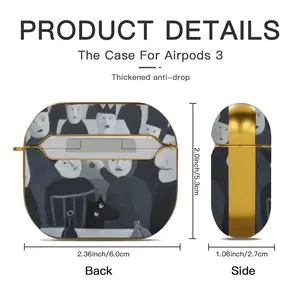 Christmas Party For The Dead Airpods 3 Case (Hard Shell, Golden)