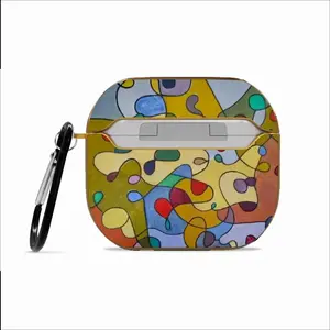 Colour Pattern Airpods 3 Case (Hard Shell, Golden)