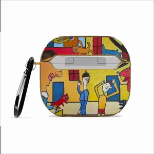 Street Scene Airpods 3 Case (Hard Shell, Golden)