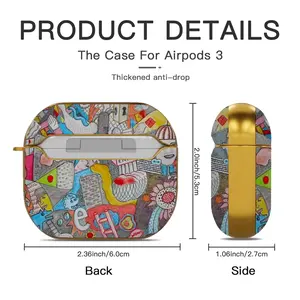 Wow Airpods 3 Case (Hard Shell, Golden)