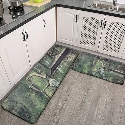 Alone With Cat Kitchen Floor Mats (Multi-Size)