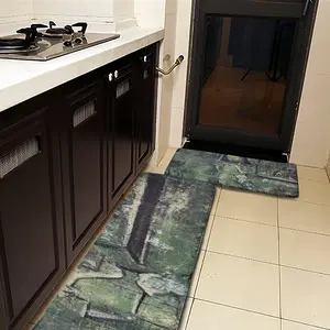 Alone With Cat Kitchen Floor Mats (Multi-Size)