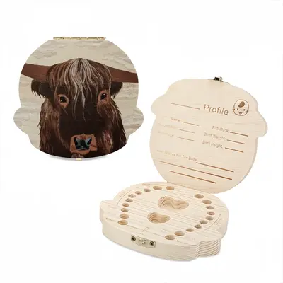 Bull - Red Bull Taurus Animals Buffalo Wild Children's Teeth Box