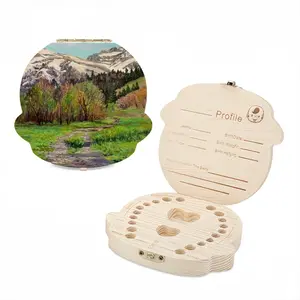 Impressionist Snow Mountains Children's Teeth Box