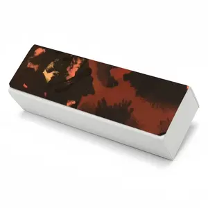 Orange Black Rectangle Spectacle Case