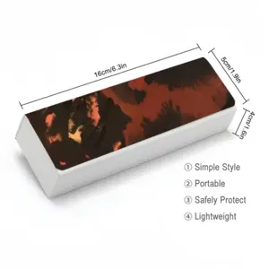 Orange Black Rectangle Spectacle Case