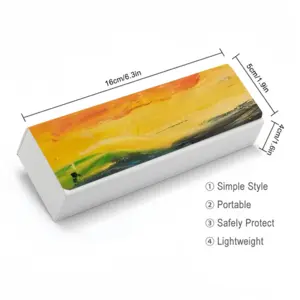 Small Sailboat On The High Seas Before The Storm Rectangle Spectacle Case