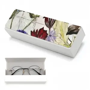 White Prints Rectangle Spectacle Case