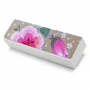 Purple Flowerbed Rectangle Spectacle Case