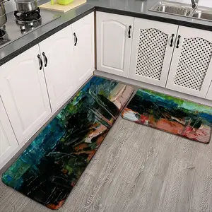 Colored Abstract Kitchen Floor Mats (Multi-Size)