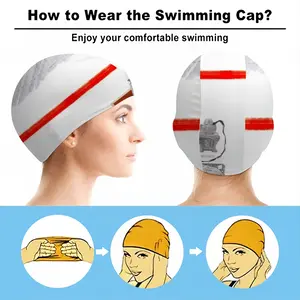 Hieroglyphic Silence Swimming Cap