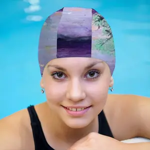 Nightfall On The River Ii Swimming Cap