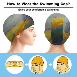 Sunny Field Swimming Cap