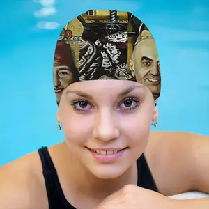 Shabat In Old Jerusalem Swimming Cap