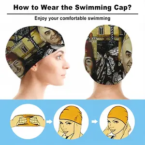 Shabat In Old Jerusalem Swimming Cap