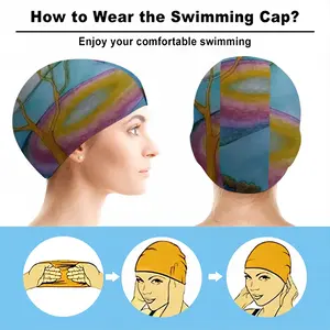 Distracted Swimming Cap