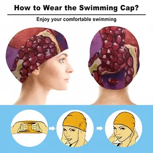 Pomegranate Part 2(Pink) Swimming Cap