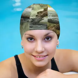 Minnihaha-Curling Waterfall Swimming Cap