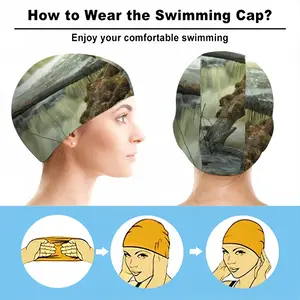 Minnihaha-Curling Waterfall Swimming Cap