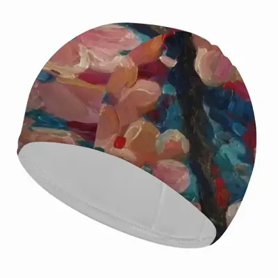 Apple Tree Blossom Swimming Cap