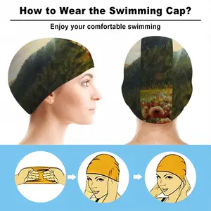 Field Of Poppies Swimming Cap