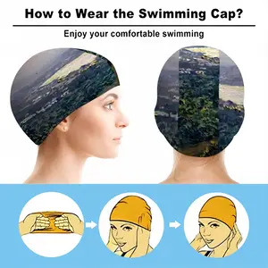 Sunset In Crete Greece Swimming Cap