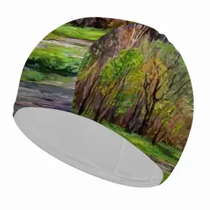 Impressionist Snow Mountains Swimming Cap