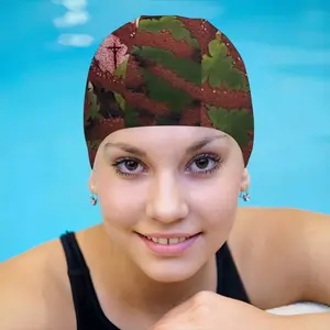 Calvary Through Thorns Swimming Cap