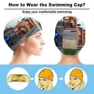 #9Th And Q Barrys Tavern Swimming Cap