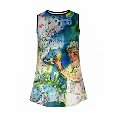 Boy With Bird Children's Sleeveless Dress