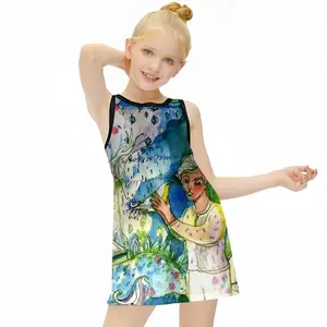 Boy With Bird Children's Sleeveless Dress