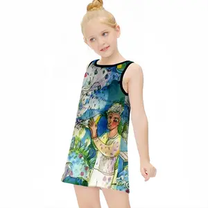 Boy With Bird Children's Sleeveless Dress