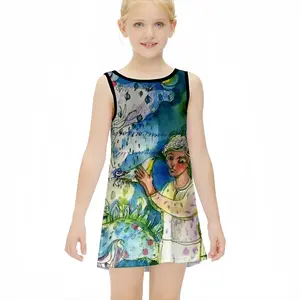 Boy With Bird Children's Sleeveless Dress