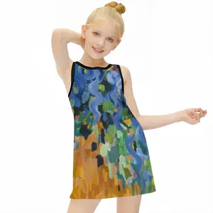 Blue Irises Children's Sleeveless Dress