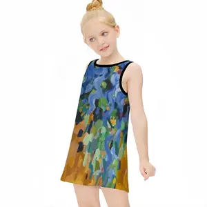 Blue Irises Children's Sleeveless Dress