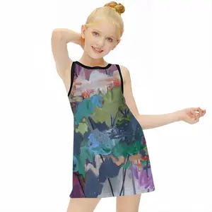 Flowers In The Fall Children's Sleeveless Dress