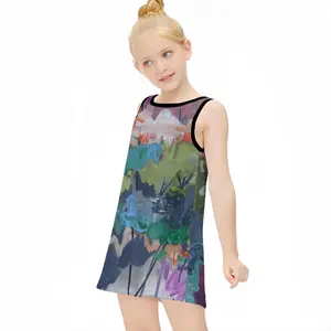 Flowers In The Fall Children's Sleeveless Dress