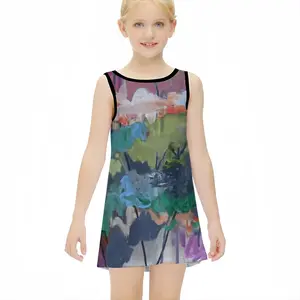 Flowers In The Fall Children's Sleeveless Dress