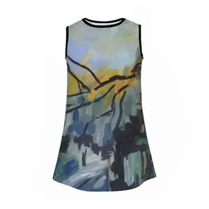 The Pond Near School Children's Sleeveless Dress