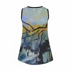 The Pond Near School Children's Sleeveless Dress