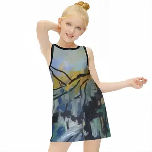 The Pond Near School Children's Sleeveless Dress