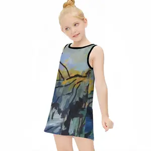 The Pond Near School Children's Sleeveless Dress