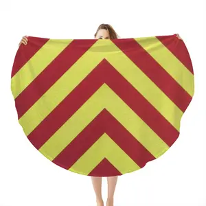 Danger Flannel Blanket (Round)