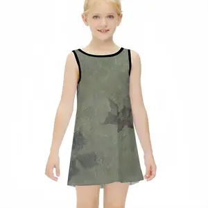 Clematis Vine Children's Sleeveless Dress