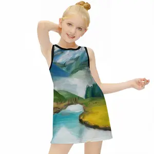 Beauty Of Lake Children's Sleeveless Dress