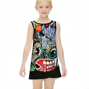 Two-Faced Demon Children's Sleeveless Dress