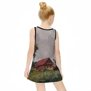 Crane Nest Children's Sleeveless Dress