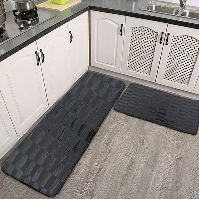 Black Kitchen Floor Mats (Multi-Size)